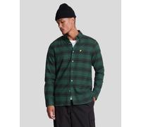 Lyle & Scott Mens Tonal Check Flannel Shirt Blue - Size X-Large