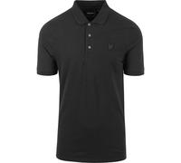 Lyle & Scott Mens Tonal Eagle Grey Polo Shirt Cotton - Size X-Large
