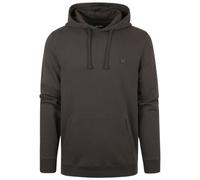 Lyle & Scott Mens Tonal Eagle Logo Gunmetal Grey Pull-over Hoodie Cotton - Size Large