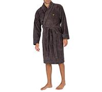 Lyle & Scott Mens Towel Dress Gown Granite Grey L