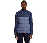 Lyle & Scott Mens True Indigo Sports Fleece Hybrid Jacket - Navy - Size Small