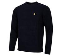 Lyle & Scott Mens Waffle Knit Sweater - Dark Navy - XXL