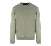 Men's Lyle & Scott Washed Mock Neck Green Sweater - Tan - Size: 38/Regular