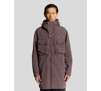 Lyle & Scott Mens Water Resistant Guard Parka - Brown Nylon - Size X-Large