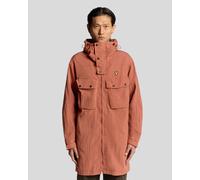 Lyle & Scott Mens Water Resistant Guard Parka - Red Nylon - Size Medium