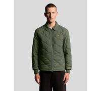 Lyle & Scott Mens Water Resistant Ripstop Quilted Jacket - Green - Size Large
