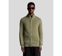 Lyle & Scott Mens Wool Blend Cardigan - Green Cotton - Size 2XL