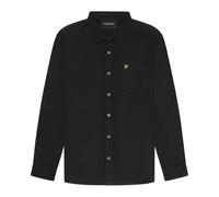 Lyle & Scott Mens Worsted Twill ShirtS Black GT7696