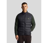 Lyle & Scott Mens Z865 Wadded Gilet in Black Nylon - Size Small
