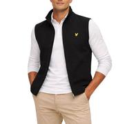 Lyle & Scott Mesh Back Softshell Funnel Neck Gilet Jet Black