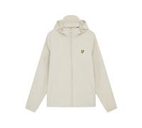Lyle & Scott Mens Zip Through Hooded Jacket in Cove - Grey/Brown - Size Large