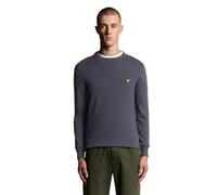 Lyle & Scott Mid Knits Cotton Merino Crew Neck Jumper X854 Graystone, XXL