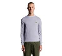 Lyle & Scott Mid Knits Cotton Merino Crew Neck Jumper X867 Ash Lilac, XL