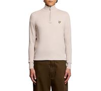 Lyle & Scott Mid Knits Cotton Merino Quarter Zip Jumper W870 Cove, M