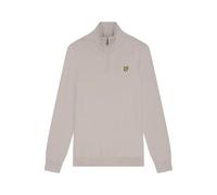 Lyle & Scott Mid Knits Cotton Merino Quarter Zip Jumper W870 Cove, XL