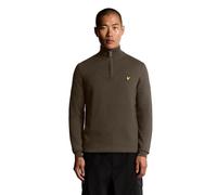 Lyle & Scott Mid Knits Cotton Merino Quarter Zip Jumper X863 Espresso, M