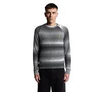 Lyle & Scott Mid Knits Ribbed Ombre Jumper X970 Jet Black/Putty, XL