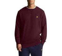 Lyle & Scott Mens Crew Neck Sweatshirt in Burgundy material_cotton - Size X-Large