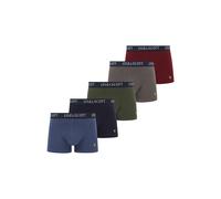 Lyle & Scott Miller 5 Pack Trunks Peacoat/ruby Wine/granite Grey/blue Hor size XXL | Underwear Outlet | Men | Red XXL