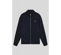 Lyle & Scott ML2416V Smooth Textured Pique Full Zip Funnel Neck Track Top - Navy