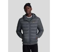 Lyle & Scott Nylon Mens Wadded Jacket - Dark Grey - Size Large