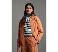 Lyle & Scott Perforated Funnel Neck Jacket Dusk Orange size M | Jackets Outlet | Women M