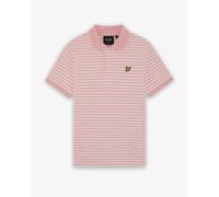 Lyle & Scott Pique Breton Mens Polo Shirt - Y152 Pink Grapefruit