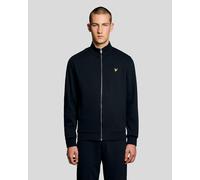 Lyle & Scott Pique Mens Full Zip Sweatshirt - Z271 Dark Navy - Z271 Dark Navy - XL
