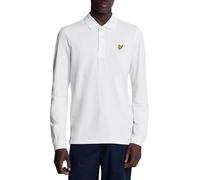 Lyle And Scott Men's Long Sleeve Polo Shirt - White - Size: 42/Regular