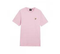 Lyle & Scott Plain Mens T-Shirt - Pink Cotton - Size Large