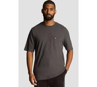 Lyle & Scott - Plain Pique Pocket Gunmetal - T-Shirt - grey - S - 97% Cotton, 3% Elastane S
