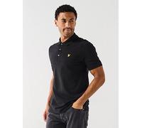 Lyle & Scott Plain Polo Shirt, Black, Size 2Xl, Men Black