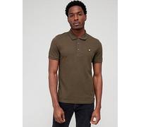 Lyle & Scott Plain Polo Shirt - Dark Green, Olive, Size L, Men Olive