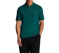 Lyle & Scott Mens Plain Polo Shirt in Green material_cotton - Size Small