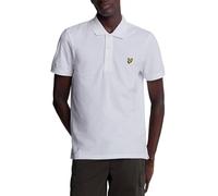 Lyle & Scott Mens Plain Polo Shirt in White Cotton - Size X-Large