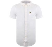 Lyle & Scott Plain Short Sleeve Button Up Mens Light Pink Shirt SW1304V_W398