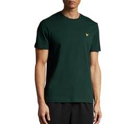 Lyle & Scott Mens Branded Chest Logo Dark Green T-Shirt Cotton - Size Medium