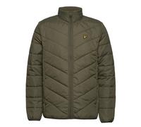 Lyle & Scott Puffer Mens Khaki Coat - Green - Size Medium
