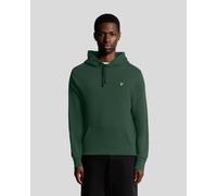 Lyle & Scott pullover hooded sweatshirt dark green black - XL