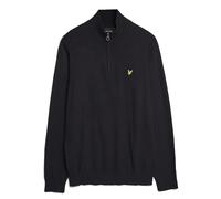 Lyle & Scott Quarter Zip Merino Jumper Jet Black