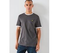 Lyle & Scott Ringer T-Shirt, Grey, Size 2Xl, Men Grey