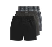 Lyle & Scott Robinson 3 Pack Cotton Boxer Shorts Check/black/stripe size M | Underwear Outlet | Men M