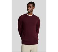 Lyle & Scott Saddle Sleeve Crew Neck Jumper Burgundy Heather size L | Sweaters Outlet | Men | Brown L