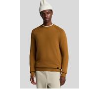 Lyle & Scott Saddle Sleeve Crew Neck Jumper Golden Heather size S | Sweaters Outlet | Men | Yellow S
