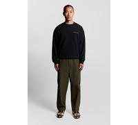 Lyle & Scott Script Brushback Crew Neck Sweatshirt Dark Navy size XXL | Sweaters Outlet | Men | Blue XXL