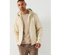 Lyle & Scott Shell Jacket- Cream, Cream, Size L, Men Cream