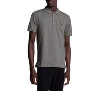 Lyle & Scott Mens Plain Polo Shirt in Grey Cotton - Size Small