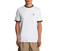 Lyle & Scott SS T-Shirts Ringer T-Shirt X187 White/Dark Navy, L