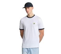 Lyle & Scott SS T-Shirts Ringer T-Shirt X187 White/Dark Navy, L