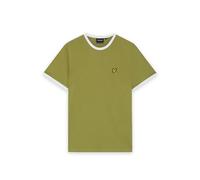 Lyle & Scott SS T-Shirts Ringer T-Shirt Y166 Shrub Green/White, L